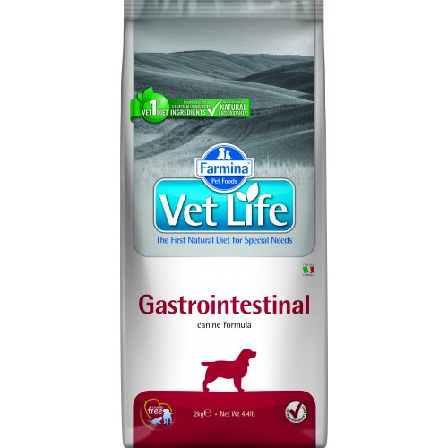 Сухие корма для собак Vet Life GASTRO-INTESTINAL Диета при заболеваниях желудочно-кишечного тракта
